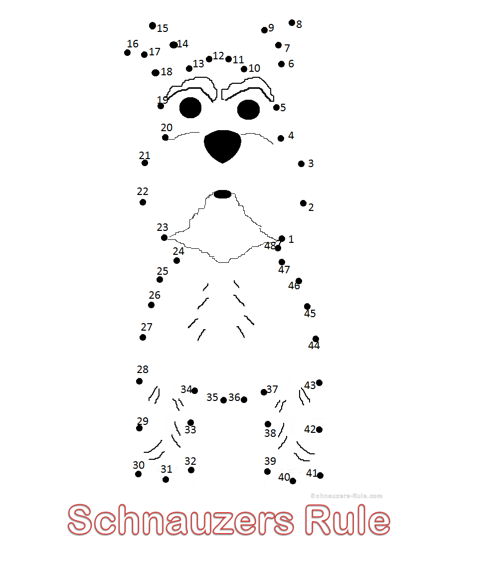 Free connect dots picture - dog